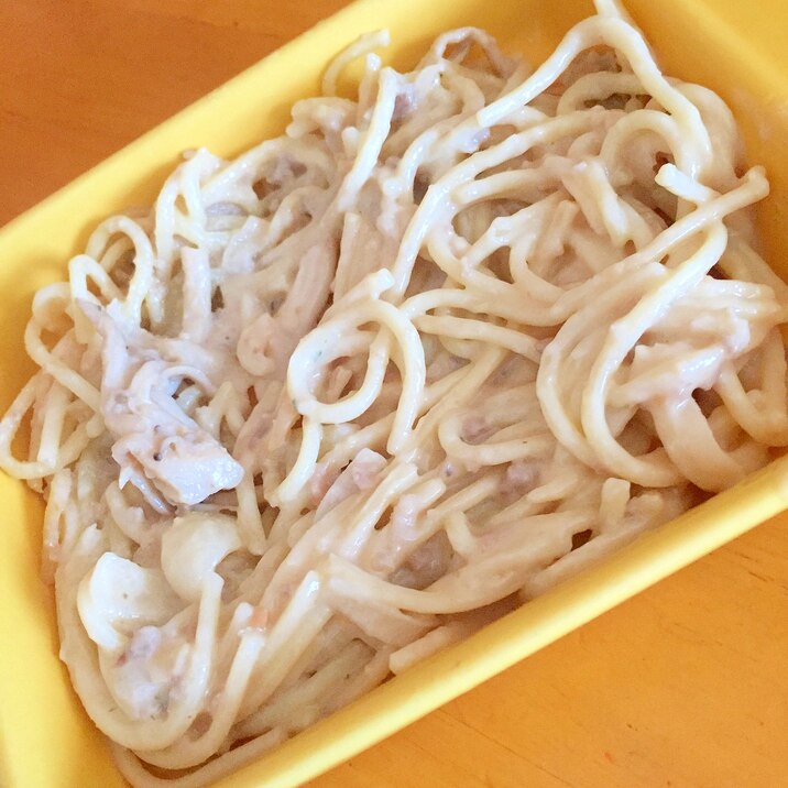 しめじとひき肉のクリームスパゲティ☆彡